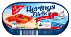 GUT & GNSTIG Herings filets in Tomaten-Cocktail 200g