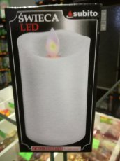 LED svíčka s plamínkem 150mm