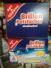 Brillen Putztücher čistící ubrousky na brýle 54 ks v bal. 250g