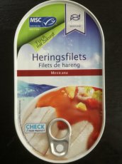 Herings Fitets in korniger senf-creme 200g