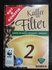 Gut&Gunstig filtry na kávu velikost 2 100 ks