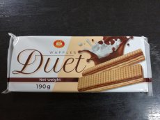 Oplatky Duet  mlno-kakaov 190g