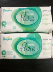 Pampers Pure aqua vlhen ubrousky, 48 ks