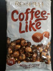Roshen Coffee Like 1 kg Plněné karamely s kávovou příchutí
